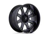 Fuel Wheels Darkstar Matte Gunmetal with Black Lip 6-Lug Wheel; 20x10; -18mm Offset (21-24 F-150)