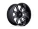 Fuel Wheels Darkstar Matte Gunmetal with Black Lip 6-Lug Wheel; 20x10; -18mm Offset (21-24 F-150)