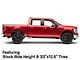 Fuel Wheels Flame Gloss Black Milled with Candy Red 6-Lug Wheel; 22x12; -44mm Offset (21-25 F-150)