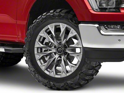 Fuel Wheels Flame Platinum 6-Lug Wheel; 20x10; -18mm Offset (21-24 F-150)