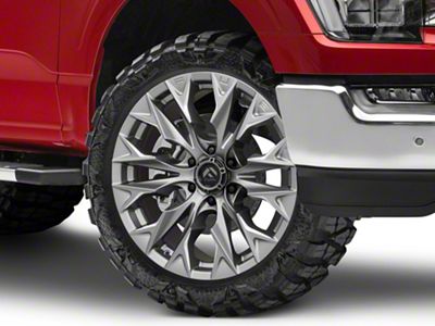 Fuel Wheels Flame Platinum 6-Lug Wheel; 22x10; -18mm Offset (21-24 F-150)