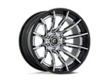 Fuel Wheels Fusion Forged Burn Chrome with Gloss Black Lip 6-Lug Wheel; 20x10; -18mm Offset (21-25 F-150)