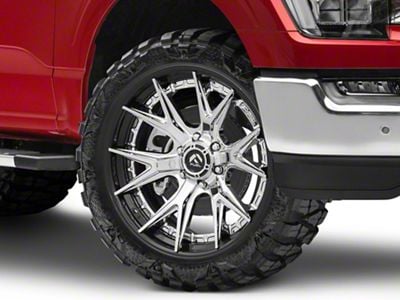 Fuel Wheels Fusion Forged Catalyst Chrome with Gloss Black Lip 6-Lug Wheel; 22x10; -18mm Offset (21-25 F-150)