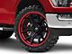 Fuel Wheels Fusion Forged Catalyst Matte Black with Candy Red Lip 6-Lug Wheel; 22x12; -44mm Offset (21-25 F-150)