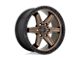 Fuel Wheels Kicker Matte Bronze with Black Bead Ring 6-Lug Wheel; 20x9; 20mm Offset (21-24 F-150)