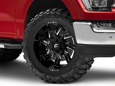 Fuel Wheels Lockdown Gloss Black Milled 6-Lug Wheel; 20x9; 1mm Offset (21-25 F-150)