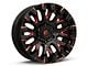 Fuel Wheels Quake Gloss Black Milled with Red Tint 6-Lug Wheel; 18x9; 1mm Offset (21-24 F-150)