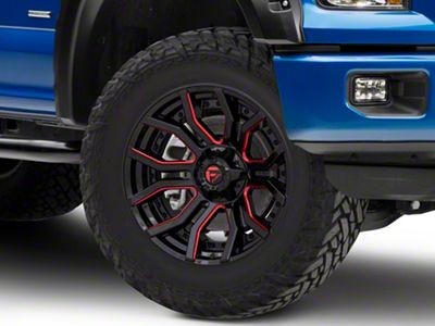 Fuel Wheels Rage Gloss Black Red Tinted 6-Lug Wheel; 20x10; -18mm Offset (15-20 F-150)