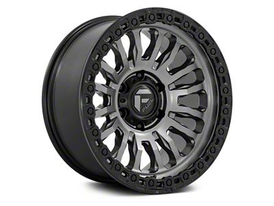 Fuel Wheels Rincon Matte Gunmetal with Black Lip 6-Lug Wheel; 17x9; 1mm Offset (21-24 F-150)