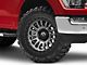 Fuel Wheels Rincon Matte Gunmetal with Matte Black Lip 6-Lug Wheel; 20x10; -18mm Offset (21-24 F-150)