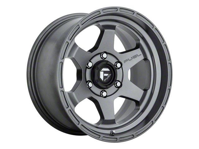 Fuel Wheels Shok Matte Anthracite 6-Lug Wheel; 17x9; 1mm Offset (21-24 F-150)