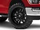 Fuel Wheels Sledge Matte Black with Gloss Black Lip 6-Lug Wheel; 22x10; -18mm Offset (21-25 F-150)