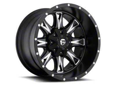 Fuel Wheels Throttle Matte Black Milled 6-Lug Wheel; 22x14; -76mm Offset (15-20 F-150)