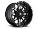 Fuel Wheels Throttle Matte Black Milled 6-Lug Wheel; 22x14; -76mm Offset (15-20 F-150)