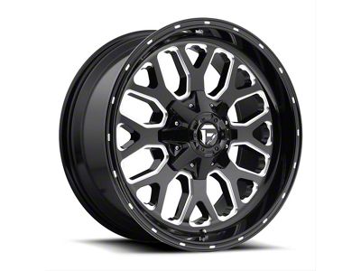 Fuel Wheels Titan Gloss Black Milled 6-Lug Wheel; 18x9; 1mm Offset (15-20 F-150)