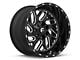 Fuel Wheels Triton Gloss Black Milled 6-Lug Wheel; 20x12; -44mm Offset (15-20 F-150)