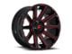 Fuel Wheels Contra Gloss Black with Red Tinted Clear 8-Lug Wheel; 20x10; -18mm Offset (17-22 F-250 Super Duty)