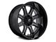 Fuel Wheels Darkstar Matte Gunmetal with Black Lip 8-Lug Wheel; 20x9; 1mm Offset (17-22 F-250 Super Duty)