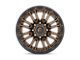 Fuel Wheels Rebel Matte Bronze with Black Bead Ring 8-Lug Wheel; 20x10; -18mm Offset (23-24 F-250 Super Duty)