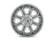 Fuel Wheels Siege Brushed Gunmetal with Tinted Clear 8-Lug Wheel; 22x10; -18mm Offset (23-24 F-250 Super Duty)