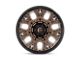 Fuel Wheels Traction Matte Bronze with Black Ring 8-Lug Wheel; 20x9; 1mm Offset (23-24 F-250 Super Duty)