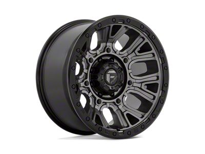 Fuel Wheels Traction Matte Gunmetal with Black Ring 8-Lug Wheel; 20x10; -18mm Offset (23-24 F-250 Super Duty)