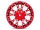 Fuel Wheels Twitch Candy Red Milled 8-Lug Wheel; 22x10; -18mm Offset (23-24 F-250 Super Duty)