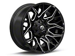 Fuel Wheels Twitch Glossy Black Milled 8-Lug Wheel; 20x10; -18mm Offset (23-25 F-250 Super Duty)