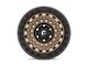 Fuel Wheels Zephyr Matte Bronze with Black Bead Ring 8-Lug Wheel; 17x9; -12mm Offset (23-24 F-250 Super Duty)