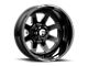 Fuel Wheels FF09D Matte Black Milled 8-Lug Wheel; 24x12; -50mm Offset (23-24 F-350 Super Duty SRW)