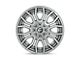 Fuel Wheels Rage Platinum Brushed Gunmetal with Tinted Clear 8-Lug Wheel; 20x10; -18mm Offset (23-24 F-350 Super Duty SRW)