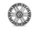 Fuel Wheels Rage Platinum Brushed Gunmetal with Tinted Clear 8-Lug Wheel; 22x10; -18mm Offset (23-24 F-350 Super Duty SRW)