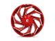 Fuel Wheels Reaction Candy Red Milled 8-Lug Wheel; 20x9; 20mm Offset (23-24 F-350 Super Duty SRW)