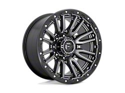 Fuel Wheels Rebel Matte Gunmetal with Black Bead Ring 8-Lug Wheel; 20x10; -18mm Offset (23-24 F-350 Super Duty SRW)