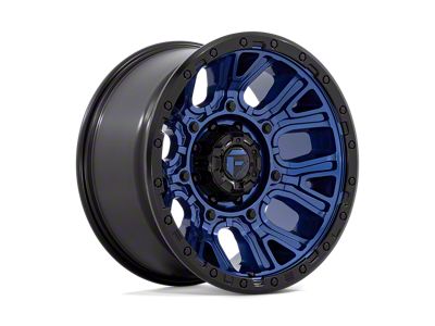 Fuel Wheels Traction Dark Blue with Black Ring 8-Lug Wheel; 20x10; -18mm Offset (23-24 F-350 Super Duty SRW)