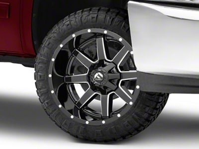 Fuel Wheels Maverick Gloss Black Milled 6-Lug Wheel; 20x12; -44mm Offset (07-13 Silverado 1500)