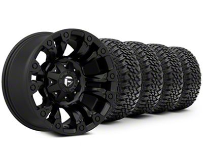 18x9 Fuel Wheels Vapor & 33in Kanati Mud-Terrain KU-252 Mud Hog Tire Package (09-18 RAM 1500)