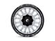 Fuel Wheels Arc Silver Brushed Face with Milled Black Lip 6-Lug Wheel; 20x10; -18mm Offset (19-24 RAM 1500)