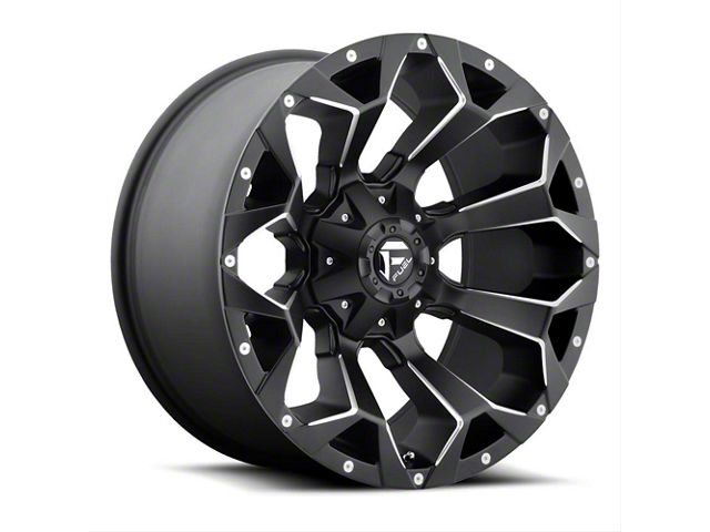 Fuel Wheels Assault Matte Black Milled 5-Lug Wheel; 20x12; -43mm Offset (02-08 RAM 1500, Excluding Mega Cab)