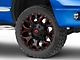 Fuel Wheels Assault Matte Black Red Milled 5-Lug Wheel; 22x10; -18mm Offset (02-08 RAM 1500, Excluding Mega Cab)
