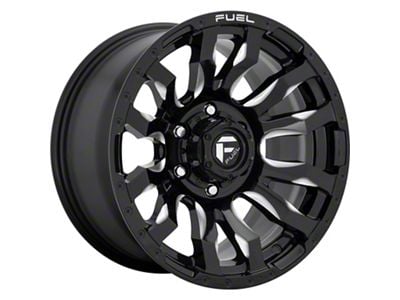 Fuel Wheels Blitz Gloss Black Milled 8-Lug Wheel; 20x10; -18mm Offset (06-08 RAM 1500 Mega Cab)