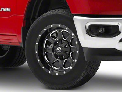 Fuel Wheels Boost Matte Black Milled 6-Lug Wheel; 18x9; 20mm Offset (19-24 RAM 1500)