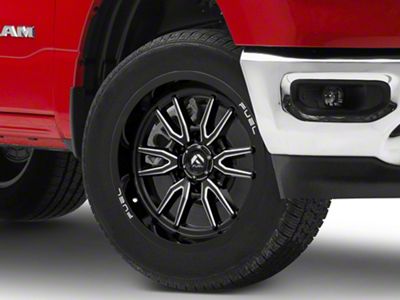 Fuel Wheels Clash Gloss Black Milled 6-Lug Wheel; 20x9; 1mm Offset (19-25 RAM 1500)