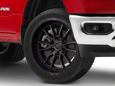 Fuel Wheels Clash Matte Black Double Dark Tint 6-Lug Wheel; 22x10; -18mm Offset (19-25 RAM 1500)