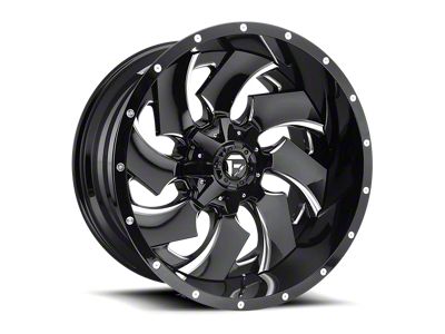 Fuel Wheels Cleaver Gloss Black Milled 5-Lug Wheel; 20x12; -44mm Offset (02-08 RAM 1500, Excluding Mega Cab)