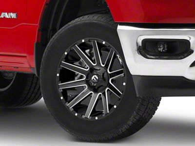 Fuel Wheels Contra Gloss Black Milled 6-Lug Wheel; 18x9; 1mm Offset (19-24 RAM 1500)