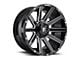 Fuel Wheels Contra Gloss Black Milled 8-Lug Wheel; 20x9; 20mm Offset (06-08 RAM 1500 Mega Cab)