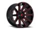 Fuel Wheels Contra Gloss Black with Red Tint Clear 8-Lug Wheel; 20x10; -18mm Offset (06-08 RAM 1500 Mega Cab)