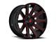 Fuel Wheels Contra Gloss Black with Red Tint Clear 8-Lug Wheel; 20x9; 1mm Offset (06-08 RAM 1500 Mega Cab)