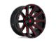 Fuel Wheels Contra Gloss Black with Red Tinted Clear 5-Lug Wheel; 20x9; 20mm Offset (02-08 RAM 1500, Excluding Mega Cab)